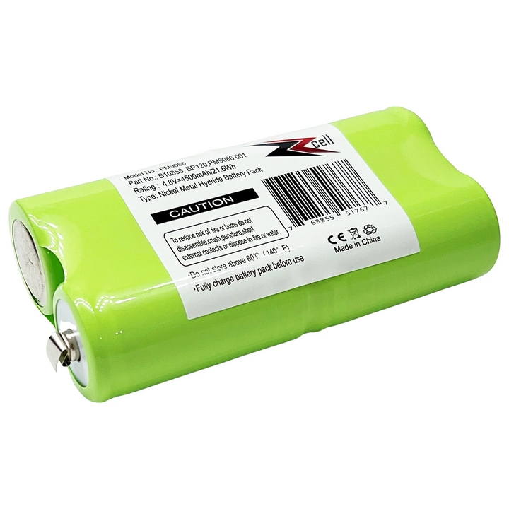 ZZcell High Capacity Battery Compatible for Fluke PM9086/001, B10858, AS30006 Scopemeter 90, 91, 92, 93, 95, 97, 99, 90B, 92B, 96B, 99B, 105, 105B 4.8V 4500mAh