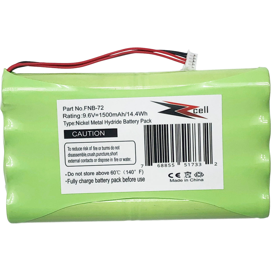 ZZcell Replacement Battery for Yaesu Vertex FNB-72, FNB-72x, FNB-72xe, FNB-72xh, FNB7-72xx, FNB-85, FT-817, FT-817ND, Two Way Radio