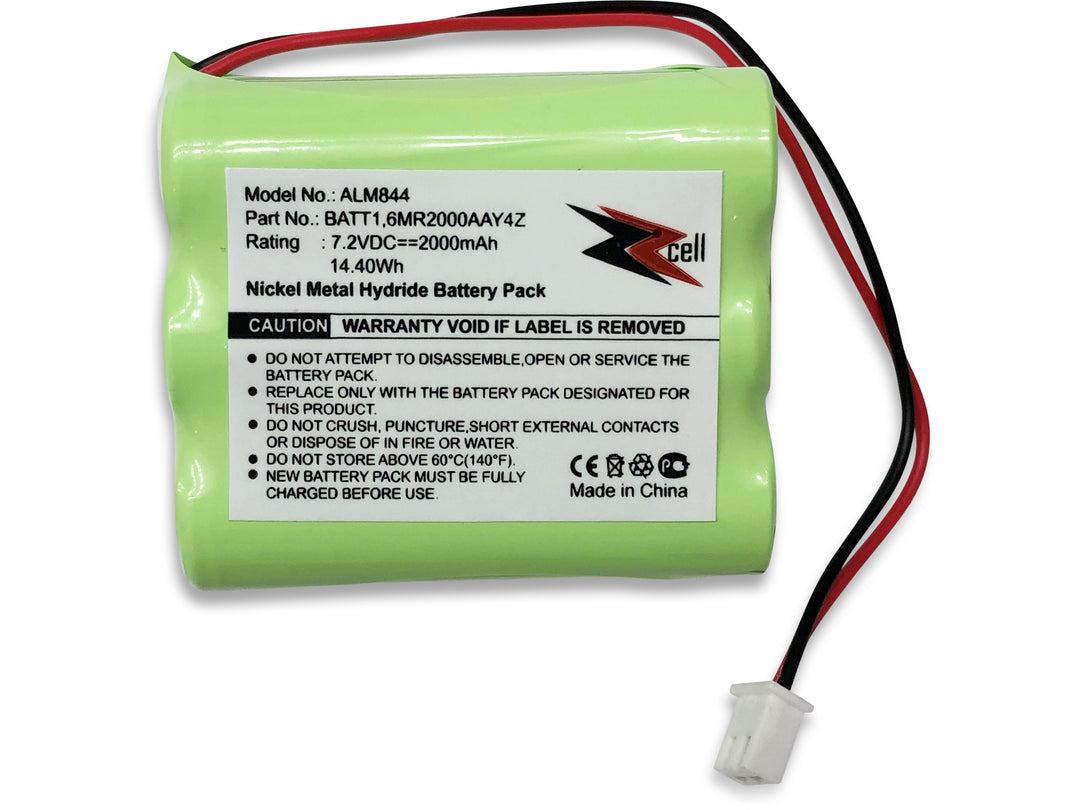 ZZcell Replacement Battery For 2Gig BATT1, BATT1X, BATT2X, 6MR2000AAY4Z, GC2 2GIG-CNTRL2 2GIG-CP2, GCKIT311, 228844, Go Control Panel Alarm System 10-000013-001, PERS-4200