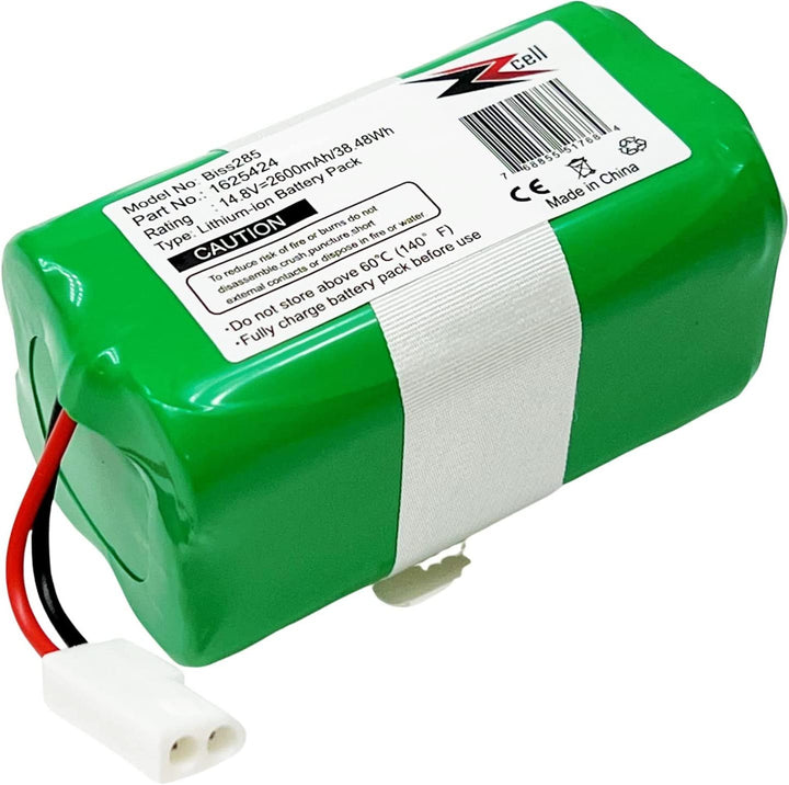 ZZcell Battery Compatible for Bissell SpinWave Wet Dry Robotic Vacuum 1625424, 2859, 3115 14.8Volts 2600mAh