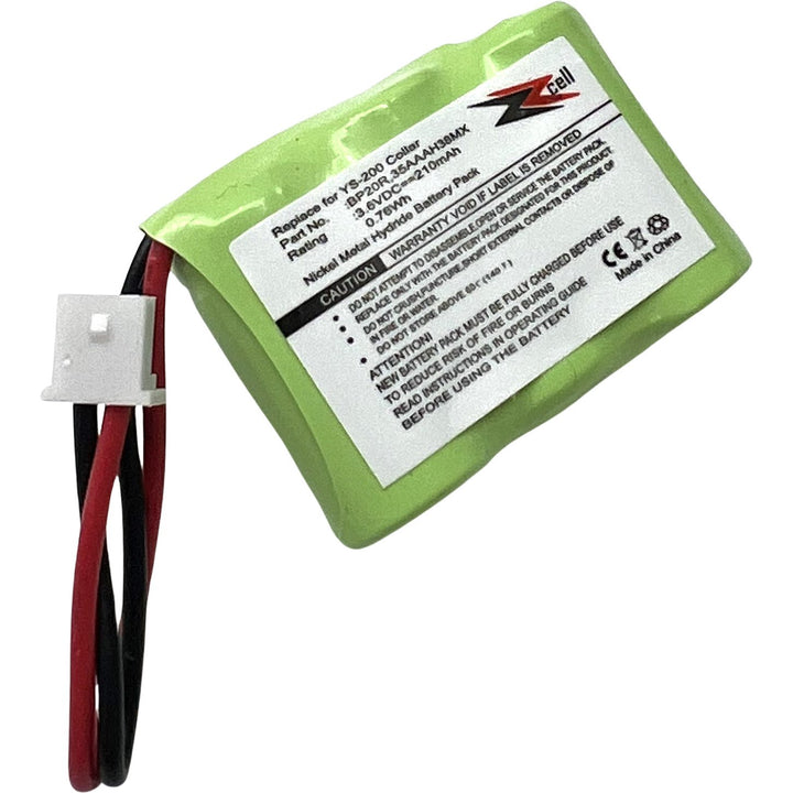 2-Pack ZZcell Battery for Dogtra Receiver 175NCP, 200NCP, 202NCP, 280NCP, 282NCP, 300M, 302M, 7000M, 7002M, EF-3000 Old, YS-200 Remote Controlled Dog Training Collar