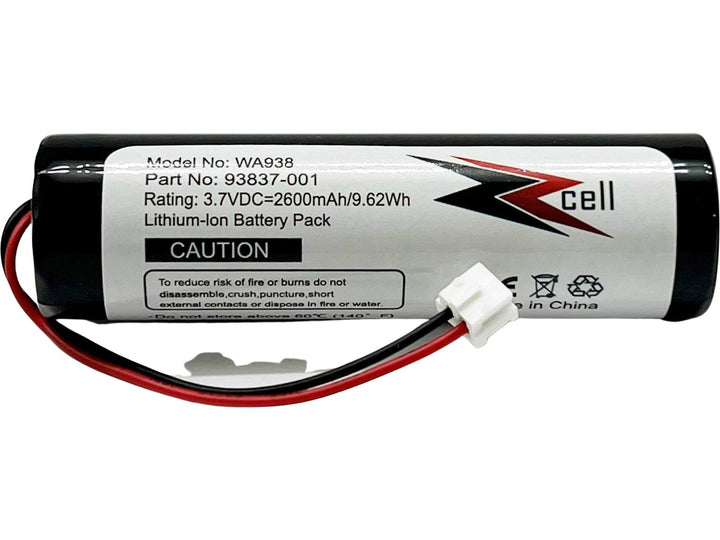 ZZcell Replacement Battery For Wahl 93837-001 Cordless Magic Clip Shaver, Super Taper, Senior, Designer, Beretto Black Stealth, Chrome, Sterling 4 Clippers 3.7V 2600mAh