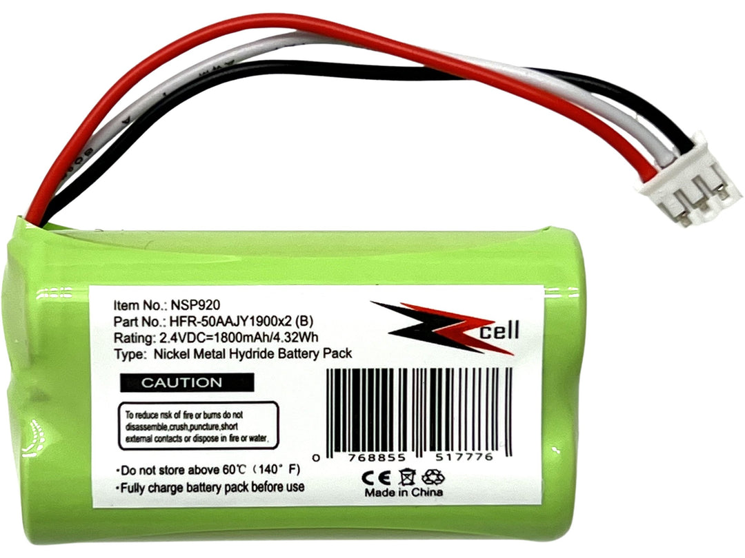 ZZcell Battery Replacement for Nvidia Shield TV Game Controller, P2920, HFR-50AAJY1900x2(B), HRLR15/51, 2.4Volts 1800mAh