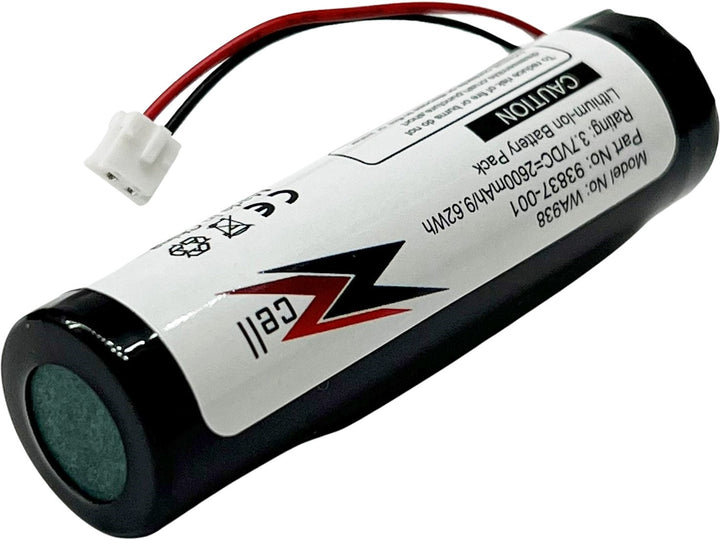 ZZcell Replacement Battery For Wahl 93837-001 Cordless Magic Clip Shaver, Super Taper, Senior, Designer, Beretto Black Stealth, Chrome, Sterling 4 Clippers 3.7V 2600mAh